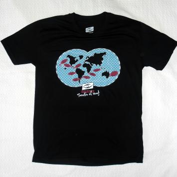 Remera Sentir El Surf / Negra
